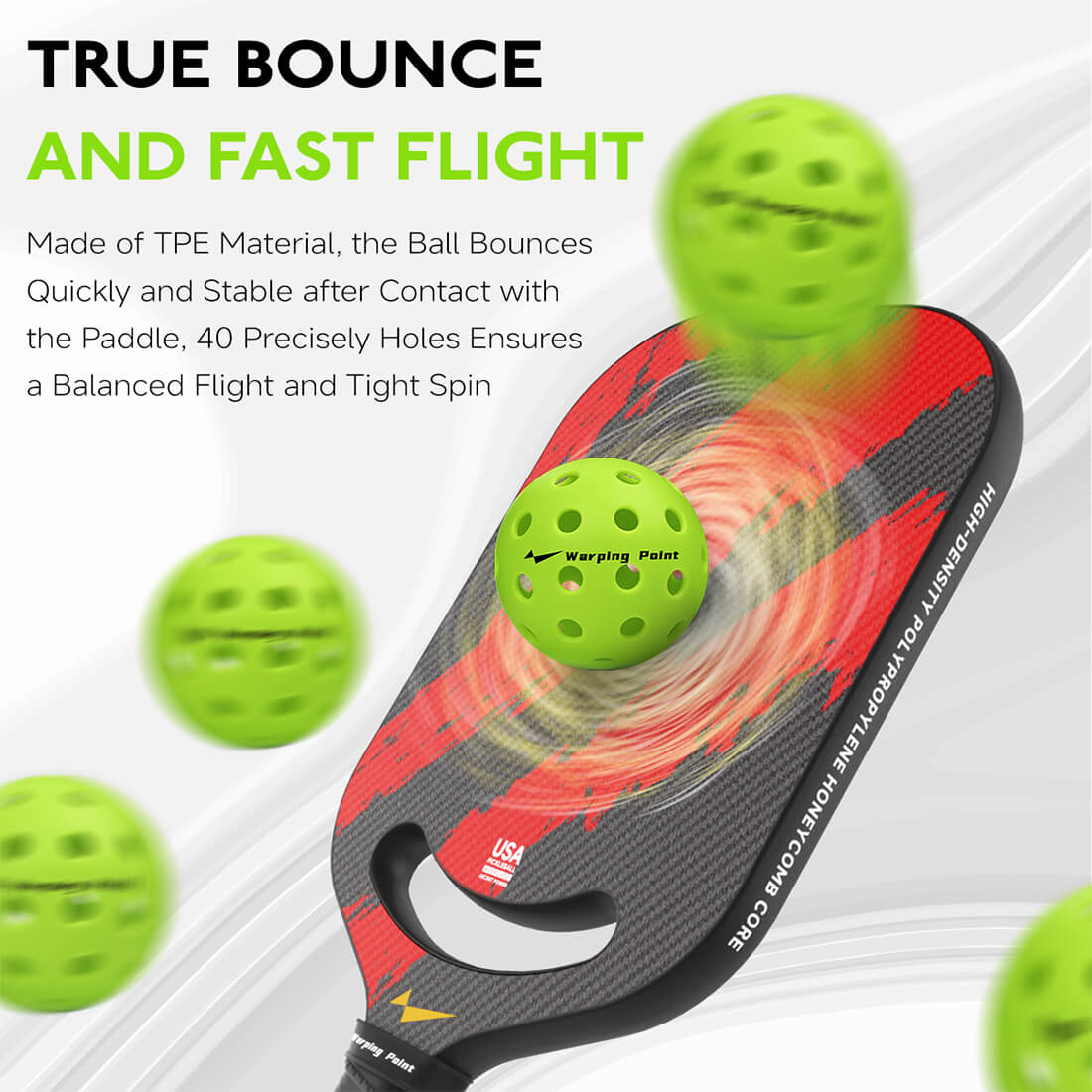 Outdoor Practice Pickleballs - Green